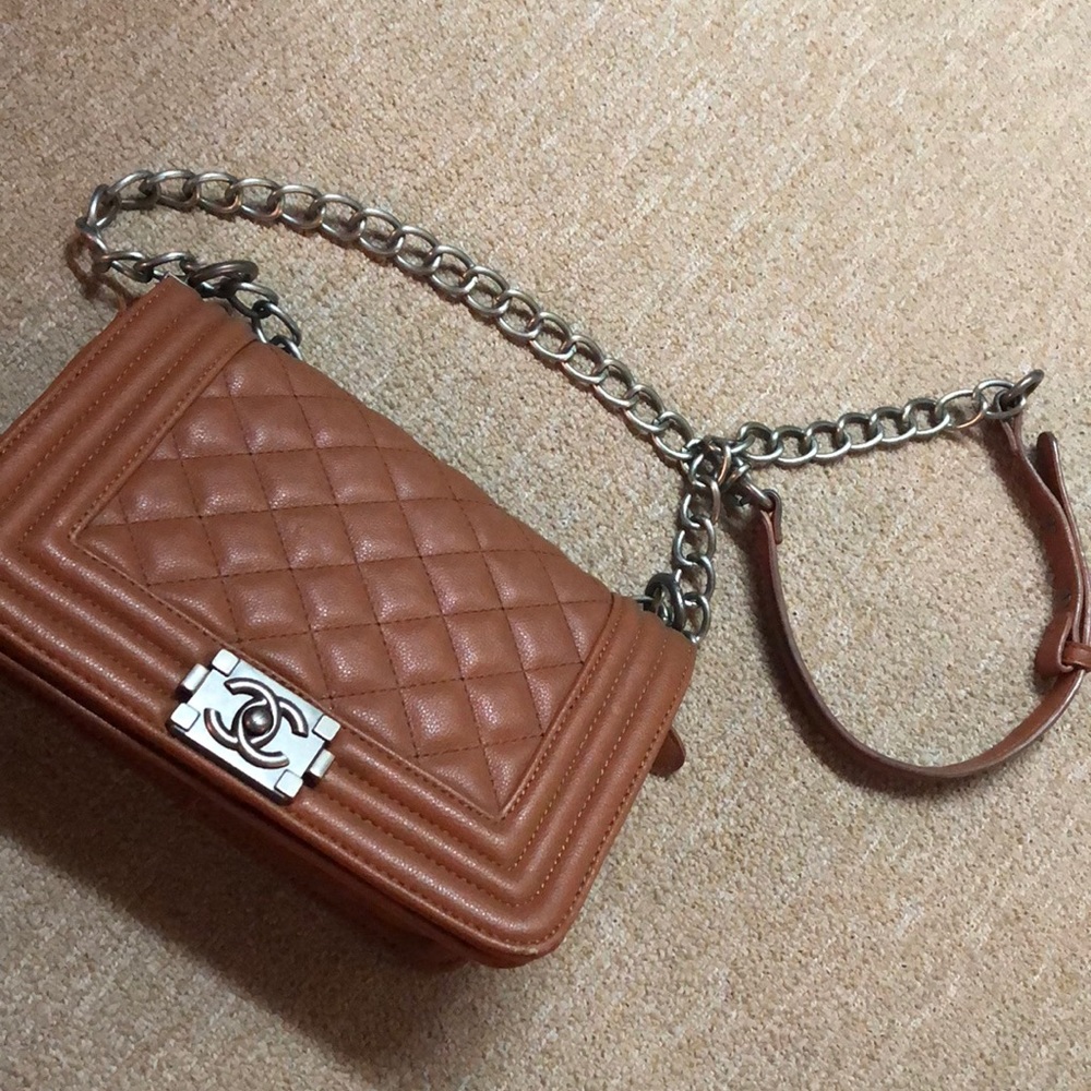 Leather cross body bag